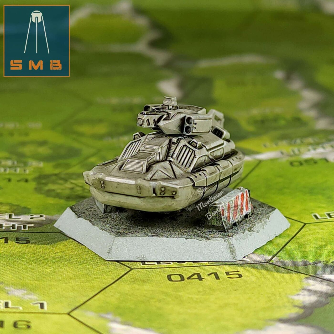 J. Edgar V2 on a battlefield hex map