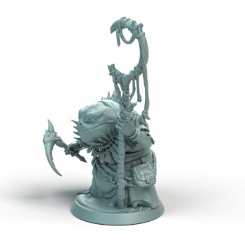 Croaker Pose Helm Tabletop Miniature - Shellback Ritual - RPG - D&D
