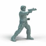 Fulcrum hover tank 3D printed wargaming miniature sci-fi battlefield model