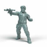 Fulcrum hover tank 3D printed wargaming miniature sci-fi battlefield model