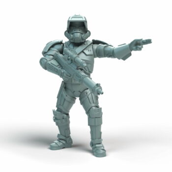 Old Troopers Leader Legion - Shatterrpoint Miniature