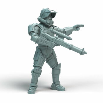Old Troopers Leader Legion - Shatterrpoint Miniature