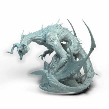 Black Chromatic Dragon Legendary Tabletop Miniature - Tusk and Steel - RPG - D&D