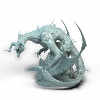 Black Chromatic Dragon Legendary Acid Tabletop Miniature - Tusk and Steel - RPG - D&D