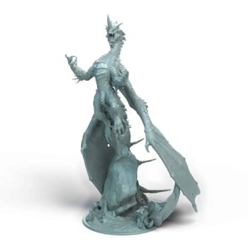 Blue Chromatic Dragon Legendary Tabletop Miniature - Sultan of Scales - RPG - D&D
