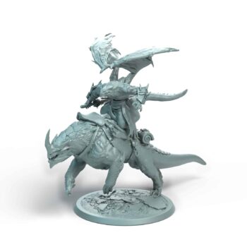 Dragonborn Mount Charge A Mount Tabletop Miniature - Sultan of Scales - RPG - D&D