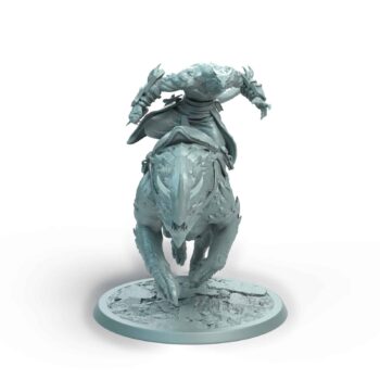 Dragonborn Mount Charge A Saddle Tabletop Miniature - Sultan of Scales - RPG - D&D