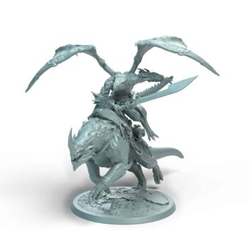 Dragonborn Mount Charge B Mount Tabletop Miniature - Sultan of Scales - RPG - D&D
