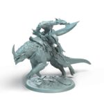 Dragonborn Mount Charge B Saddle Tabletop Miniature - Sultan of Scales - RPG - D&D