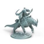 Dragonborn Mount Charge B Saddle Tabletop Miniature - Sultan of Scales - RPG - D&D