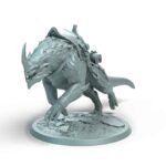 Dragonborn Mount Charge B Saddle1 Tabletop Miniature - Sultan of Scales - RPG - D&D