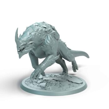 Dragonborn Mount Charge B Wild Tabletop Miniature - Sultan of Scales - RPG - D&D