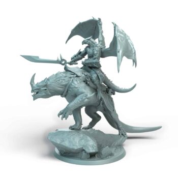 Dragonborn Mount Snarl Tabletop Miniature - Sultan of Scales - RPG - D&D