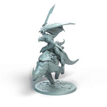 Dragonborn Mount Sprinta Tabletop Miniature - Sultan of Scales - RPG - D&D