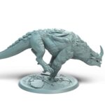 Dragonborn Mount Sprinta Wild Tabletop Miniature - Sultan of Scales - RPG - D&D