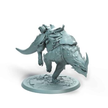 Dragonborn Mount Sprintb Saddle Tabletop Miniature - Sultan of Scales - RPG - D&D