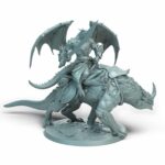 Dragonborn Mount Turnright Tabletop Miniature - Sultan of Scales - RPG - D&D