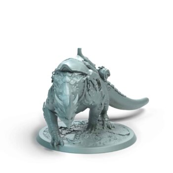 Dragonborn Mount Turnright Saddle Tabletop Miniature - Sultan of Scales - RPG - D&D