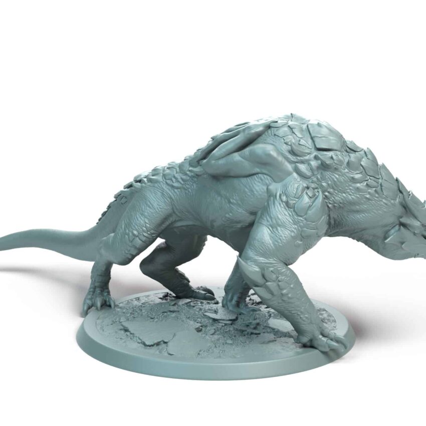Dragonborn Mount Turnright Wild Tabletop Miniature - Sultan of Scales - RPG - D&D