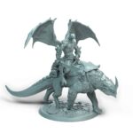 Dragonborn Mount Walk Tabletop Miniature - Sultan of Scales - RPG - D&D