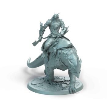Dragonborn Mount Walk Wingless Tabletop Miniature - Sultan of Scales - RPG - D&D