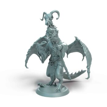 Dragonborn Necromancer Tabletop Miniature - Sultan of Scales - RPG - D&D