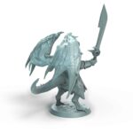 Dragonborn Soldier Challenge Tabletop Miniature - Sultan of Scales - RPG - D&D