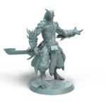 Dragonborn Soldier Idle Wingless Tabletop Miniature - Sultan of Scales - RPG - D&D