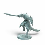 Dragonborn Soldier Land Wingless Tabletop Miniature - Sultan of Scales - RPG - D&D