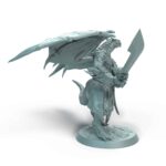 Dragonborn Soldier Parry Tabletop Miniature - Sultan of Scales - RPG - D&D