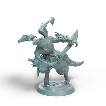 Dragonborn Soldier Run Tabletop Miniature - Sultan of Scales - RPG - D&D