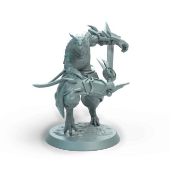 Dragonborn Soldier Run Wingless Tabletop Miniature - Sultan of Scales - RPG - D&D