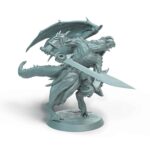 Dragonborn Soldier Turn Tabletop Miniature - Sultan of Scales - RPG - D&D