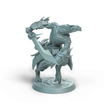 Dragonborn Soldier Turn Wingless Tabletop Miniature - Sultan of Scales - RPG - D&D