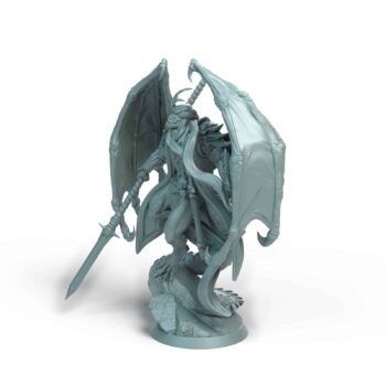 Drakeide Draconic Defender Winged Tabletop Miniature - Sultan of Scales - RPG - D&D