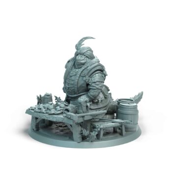 Drakeide Gemstone Peddler Shop Tabletop Miniature - Sultan of Scales - RPG - D&D