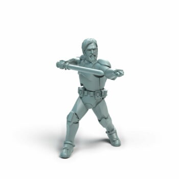 General Ken Armor Nocoat Legion - Shatterrpoint Miniature