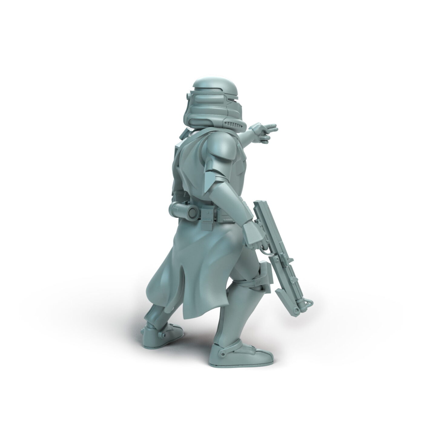 Airborne Genetic Soldiers Leader Legion - Shatterrpoint Miniature