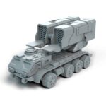 Lrmc Wheeled Battletech Miniature - Mechwarrior