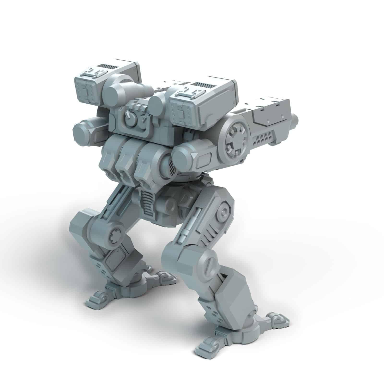 Pounchi Freestanding Battletech Miniature - Mechwarrior by Sir Mortimer  Bombito