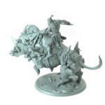 Orc Boar Charge Mount Tabletop Miniature - Northern Orcs - RPG - D&D