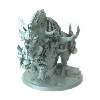Orc Boar Charge Saddle Tabletop Miniature - Northern Orcs - RPG - D&D