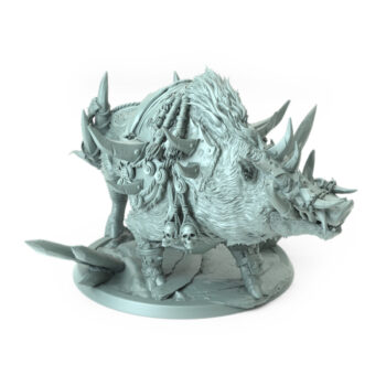 Orc Boar Look Saddle Tabletop Miniature - Northern Orcs - RPG - D&D