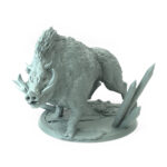 Orc Boar Look Wild Tabletop Miniature - Northern Orcs - RPG - D&D