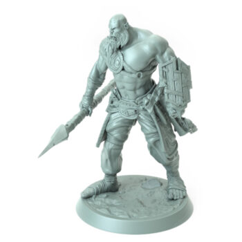 Orc Soldier Spearstand Tabletop Miniature - Northern Orcs - RPG - D&D