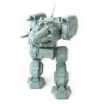 Stalker Stk-Wu War Emu Posed BattleTech Miniature