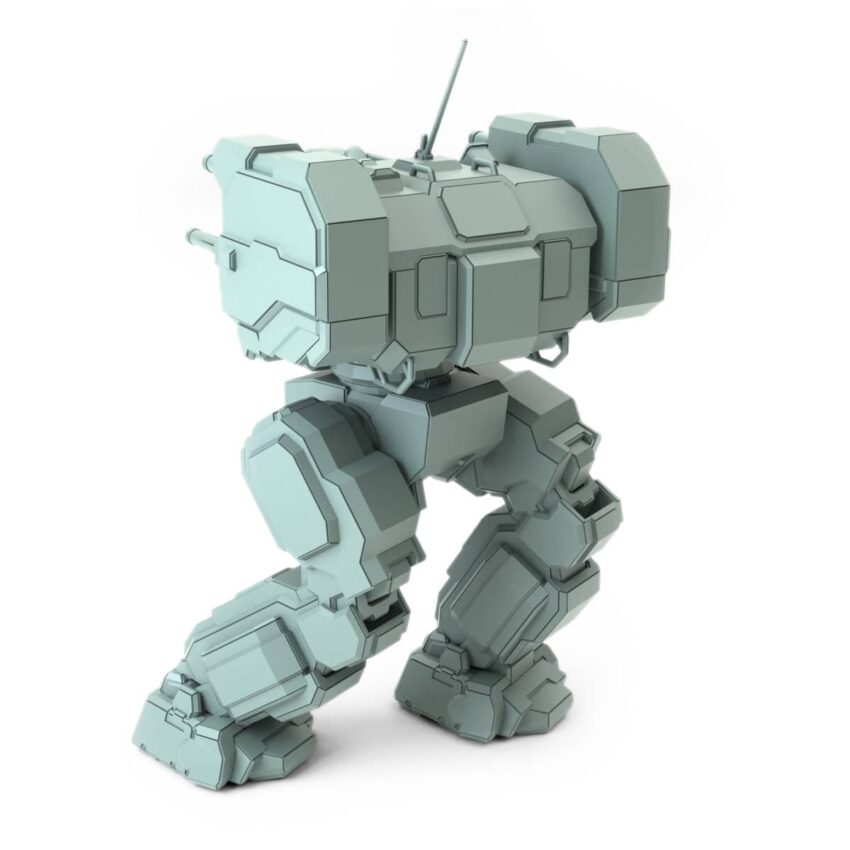 Stalker Stk-Wu War Emu Posed BattleTech Miniature