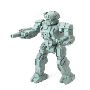 Commando Com- AB Posed Battletech Miniature - Mechwarrior