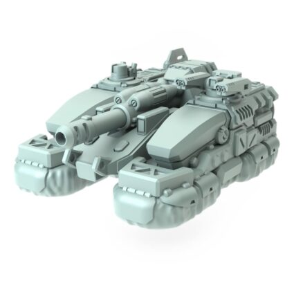 SAM Destroyer hover tank with heavy cannon and anti-air turrets