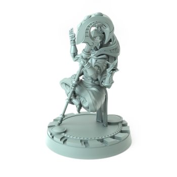 3D-printed Arch Researcher mini for fantasy games